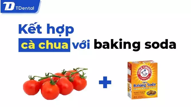 kết hợp cà chua với baking soda
